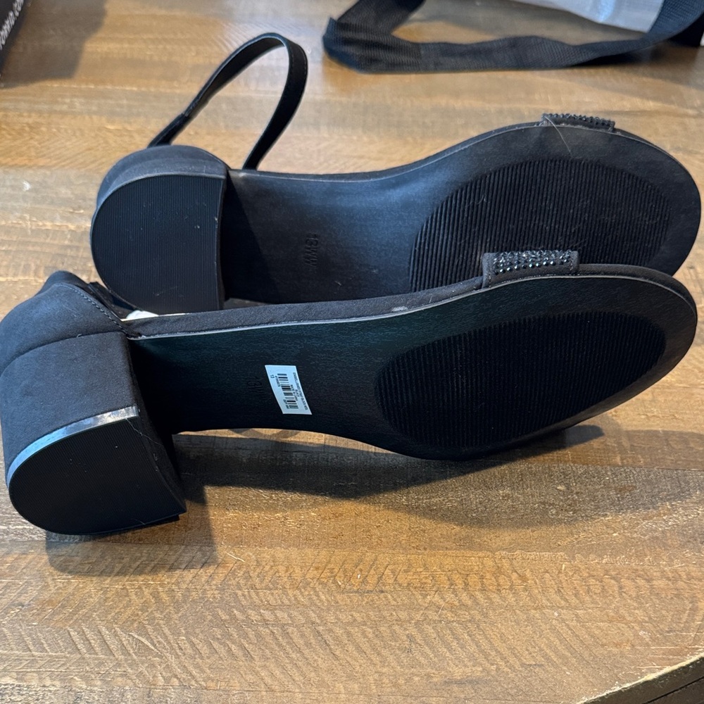 Torrid Black Heeled Sandals with Rhinestone Detail - Picture 2 of 7